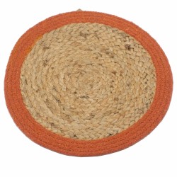 Natural Placemat - Jute and Cotton 30cm - Clay...
