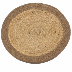 Set de table naturel - Jute et coton 30cm -...