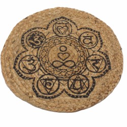 Set de table naturel - Jute et coton 30cm -...