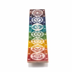 Seven Chackra Soapstone Incense Holder - 26x5cm...
