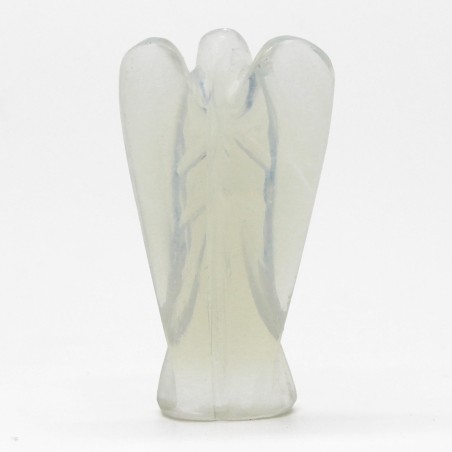 Handgeschnitzter Edelstein Engel - Opalit - 8cm