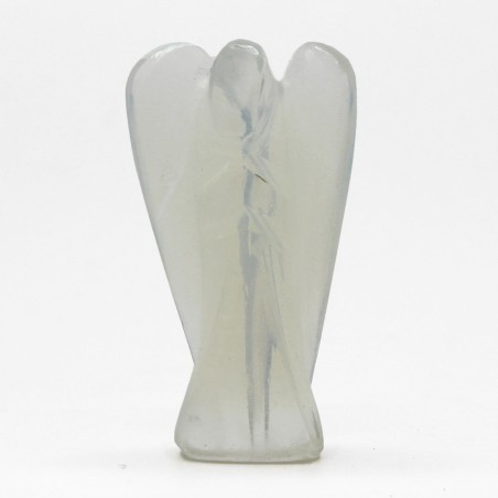 Hand Carved Gemstone Angel - Opalite - 8cm
