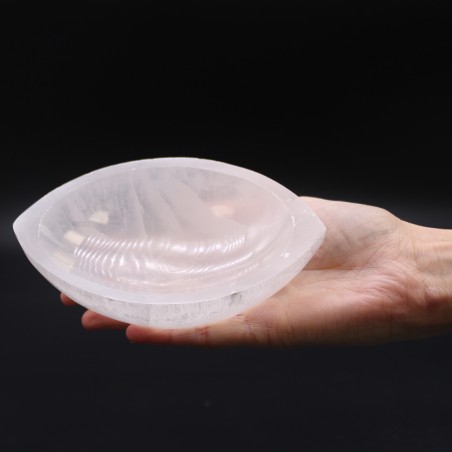 Bol amb forma d'ull de Selenita - 15cm