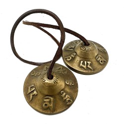 Tingsha tibétain - Symboles porte-bonheur -...