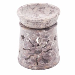 Kleiner Speckstein-Ölbrenner 8 cm - Sonne und...