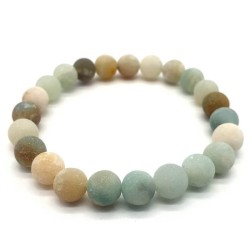 Bracelet multi-perles en amazonite avec perles...