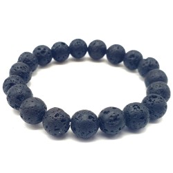 Pulsera de Piedra de Lava - Perlas de 10mm
