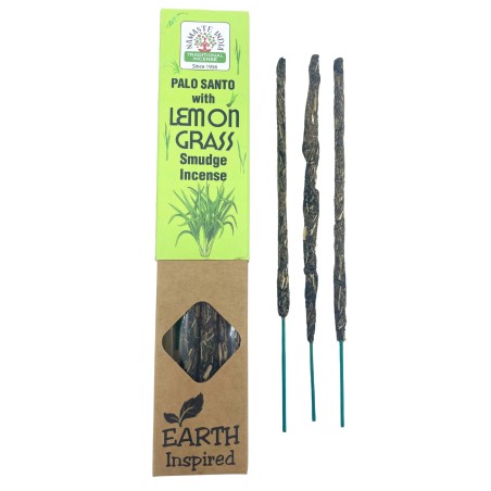 Inciens Natural de Palo Santo i Lemongrass NAMASTE INDIA Earth Inspired - Cajita de 25gr d'Inciens Orgànic