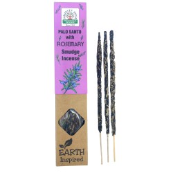 Incenso Natural Palo Santo e Alecrim NAMASTE INDIA Inspirado na Terra - Caixa de 25gr de Incenso Orgânico