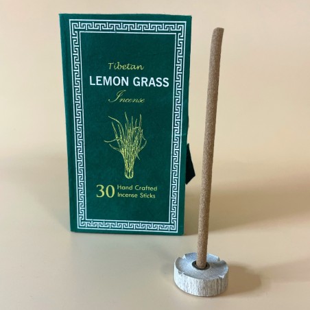 Kit Incienso Sughandit Dhoop del Himalaya - Lemongrass - Calma la mente - 100% Natural - 30 barritas de incienso