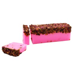 Sabonete Artesanal - Rosa e Pétalas - Feito à...