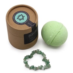 Bath Bomb with Gem Bracelet - Lime & Lemon -...