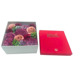 Square Box - Vintage Roses - Soap Flower...