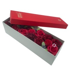 Coffret Long - Roses Rouges Classiques -...