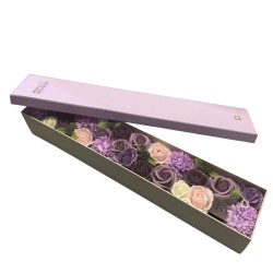 Extra Long Box - Lavender Rose and Carnation -...