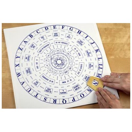 PROFESSIONELLES SIEBEN KREISE OUIJA BRETT (Doppelseitig)