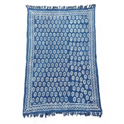 Manta Indigo Hecha a Mano - 170x120cm - Chhota...