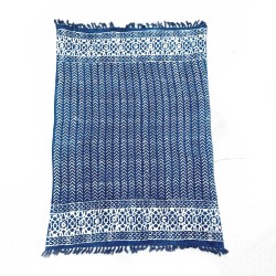 Handmade Indigo Blanket - 170x120cm - Seedha...