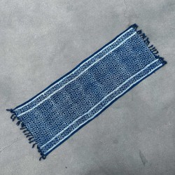 Alfombra Indigo Hecha a Mano - 170x60cm - Madjid Tiles - 100% Algodón