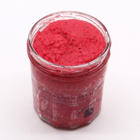 Scented Sugar Body Scrub - Strawberry Rum 300g - Handmade