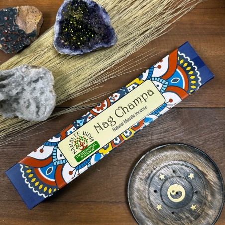 Incienso Namaste Mandala Masala - Nag Champa - Tradicional de India Agarbathi - Hecho a Mano