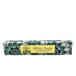 Incienso Namaste Mandala Masala - Salvia Blanca - Tradicional de India Agarbathi - Hecho a Mano
