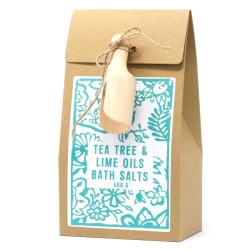 Sels de bain - Arbre à thé et citron vert -...