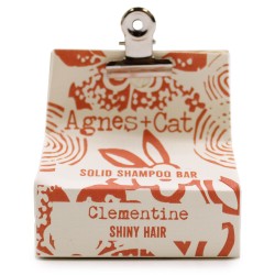 Champú Sólido - Clementina - Agnes+Cat - Sin SLS ni SLES - Sin Parabenos - Vegano - Cabello Dañado y Seco