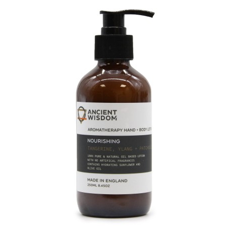 Crema Loción para manos y cuerpo de mandarina, ylang ylang y pachulí 250 ml - Nutritiva