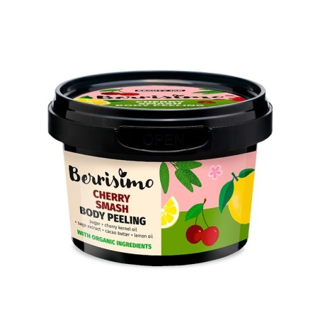 PEELING CORPORAL - CEREZA, SALVIA Y LIMÓN - BERRISIMO - SIN SLS - SIN SLES - SIN PARABENOS - 300gr