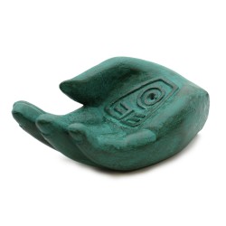 Quemador de Incienso - Tierra Protectora (Verde) - 14x6x4cm