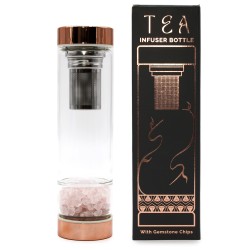 Glass Tea Infusion Bottle - Rose Gold - Rose...