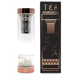 Bouteille en verre pour infusion de thé - Or...
