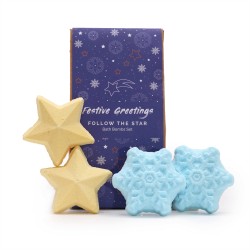 Coffret cadeau de bombes de bain de Noël -...