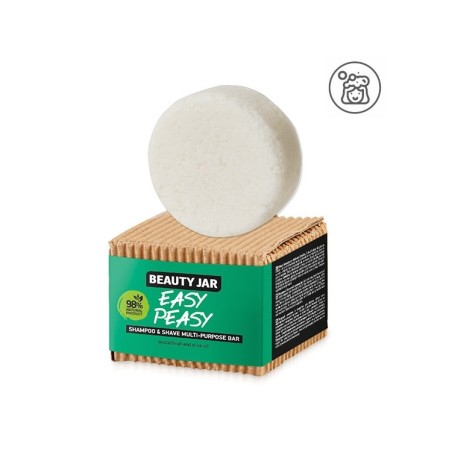 ȘAMPON SOLID PĂR + BARBER - AVOCAT ȘI MĂSLINE - EASY PEASY -BORCAN DE FRUMUSEȚE - 65gr
