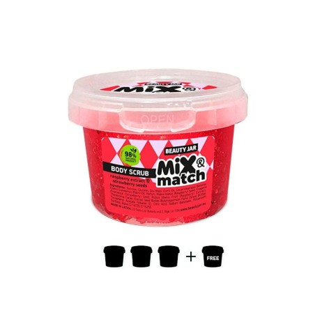 EXFOLIANTES MIX MATCH (PACK 3+1 GRATIS B) BEAUTY JAR - SIN SLS - SIN PARABENOS - NATURAL - ORGÁNICO