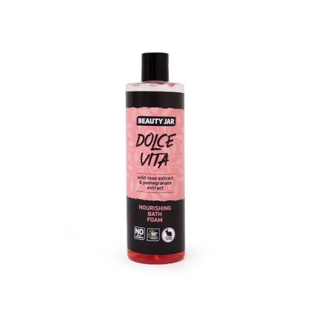 ESPUMA DE BAÑO HIDRATANTE DOLCE VITA - ROSA Y GRANADA - BEAUTY JAR - SIN SLS - SIN PARABENOS - NATURAL ORGÁNICO 400ml