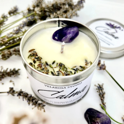 Handgemachte Soja-Aromakerze in einer Dose...