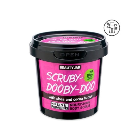 EXFOLIANTE CORPORAL NUTRITIVO - KARITÉ Y CACAO - SCRUBY-DOOBY-DOO BEAUTY JAR - SIN SLS - SIN PARABENOS - NATURAL - 200gr
