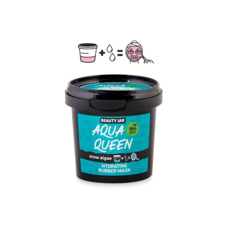 MASCARILLA PEEL-OFF HIDRATANTE - ALGINATOS - AQUA QUEEN - BEAUTY JAR - INGREDIENTES NATURALES Y ORGÁNICOS - 20gr