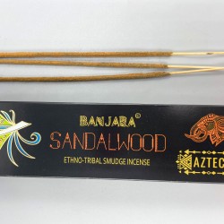 Incienso de Fumigación Banjara Tribal - Sándalo - Hecho a Mano - Hecho en India - 1 cajetilla 15gr.