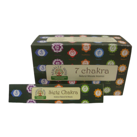 Encens Namaste Masala Natural - 7 chakra - Tradicional de l'Índia Agarbathi - Fet a Mà