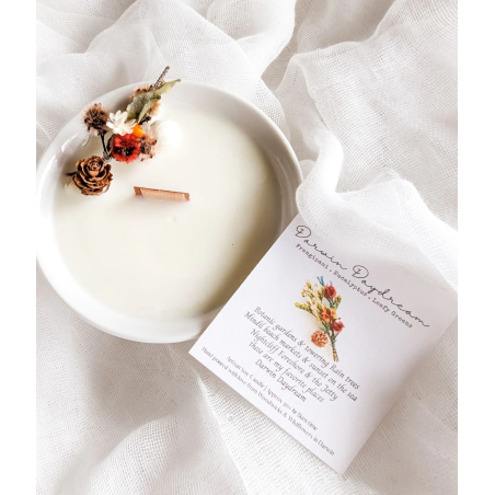 VELA ARTESANA DARWIN DAYCREAM CANDLE - SOMNI DE DARWIN - WOODWICKS & WILDFLOWERS - FET A MÀ A AUSTRÀLIA