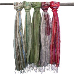 Sciarpe bohémien indiane - 22x72 cm - Verde...