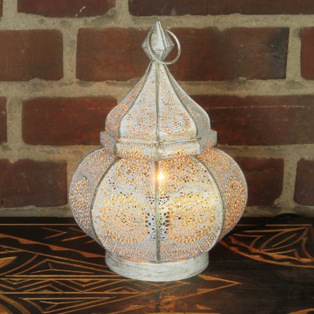 LAMPARA DE MESA ORIENTAL FAHID - ESTILO MARROQUÍ - 30x18x18cm