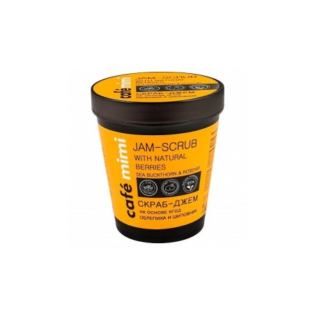 MERMELADA EXFOLIANTE ESPINO AMARILLO Y ROSA MOSQUETA - CAFÉ MIMI - NATURAL - 270gr