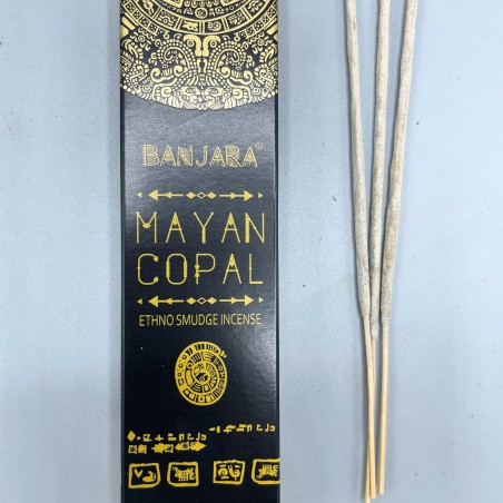 Incienso de Fumigación Banjara Tribal - Copal Maya - Hecho a Mano - Hecho en India - 1 cajetilla 15gr.