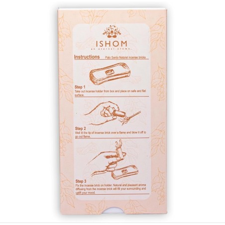 Natural Incense Bricks & Burners - Palo Santo - Ishom - 1 pack