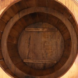 Mesa Barril de Cerveza - Natural - Madera de Albasia - 60x48,5cm