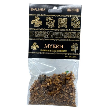 Resina de Arbol Banjara Mirra - Resina de Incienso - Hecho en India - 30grs.